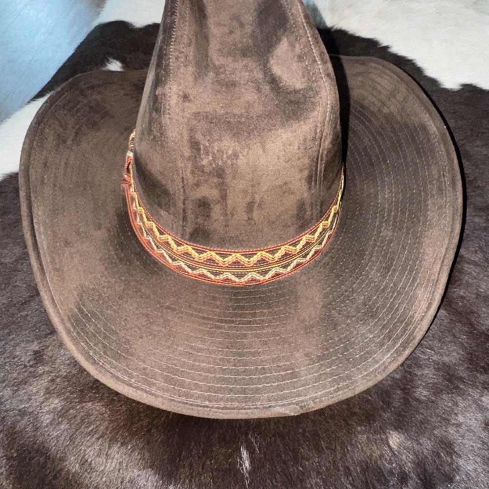 Cowboy Western Hat, vintage distressed Size Large 7 1/4-7 3/8  B19